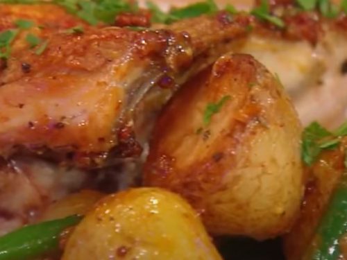 honey mustard chicken and potatoes recipe