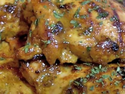 honey-mustard and curry chicken thighs recipe