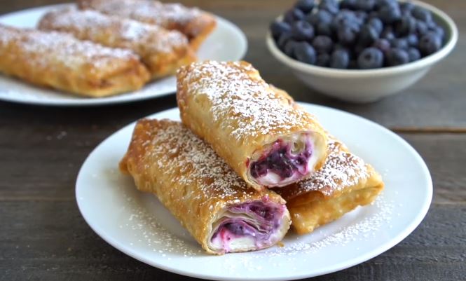 Blueberry Egg Rolls Recipe