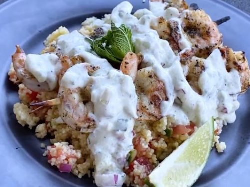 grilled shrimp with couscous salad recipe