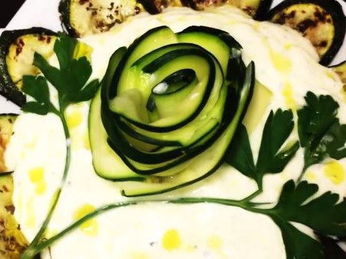 roasted zucchini with rosemary yogurt recipe