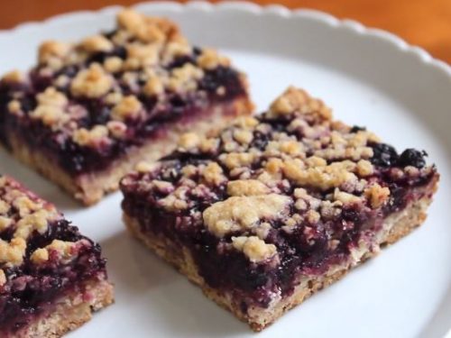 blueberry almond snack bars recipe