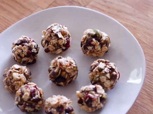 cranberry pistachio energy bites recipe