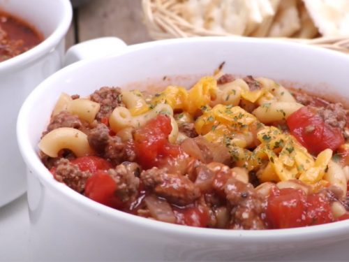 savory hamburger soup recipe