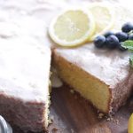 lemon cornmeal cake with blackberries and lemon glaze recipe