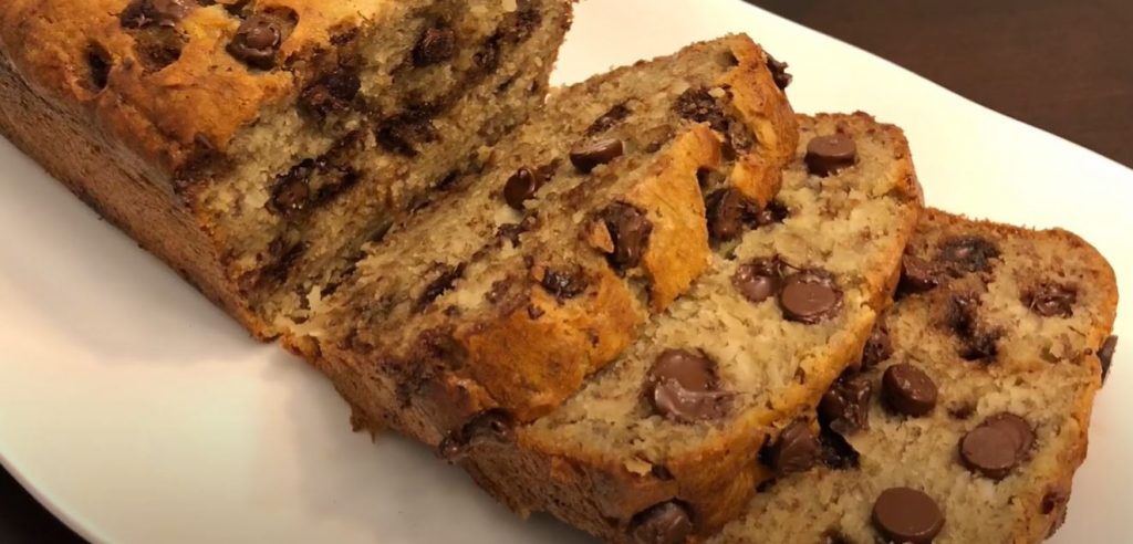 petite chocolate chip banana bread loaves recipe