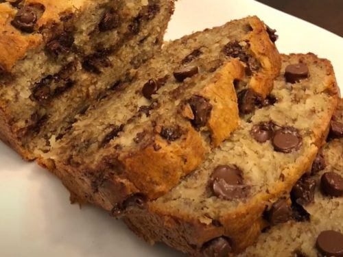 petite chocolate chip banana bread loaves recipe