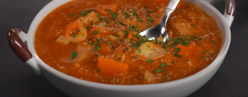 chicken soup with cabbage recipe