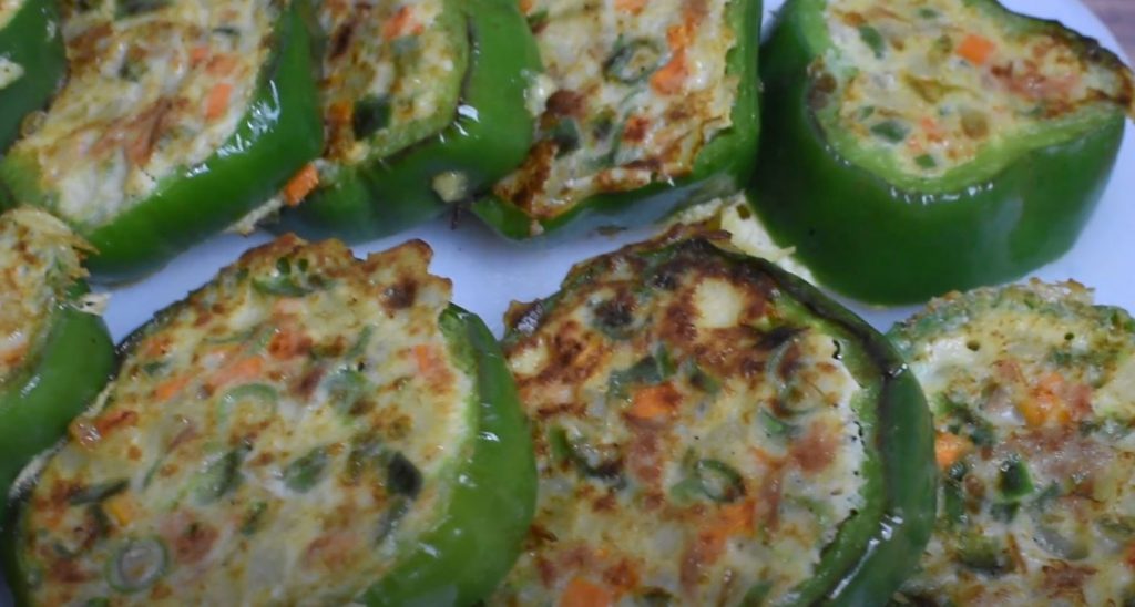 stuffed bell pepper rings recipe