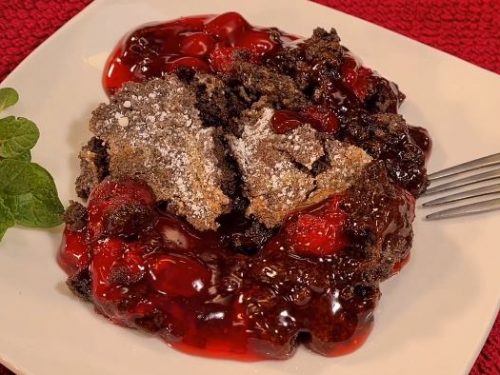 cherry chocolate dump cake recipe