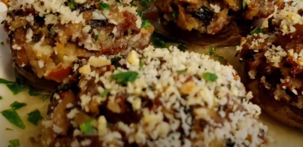 stuffed mushrooms with broccoli rabe and sausage recipe