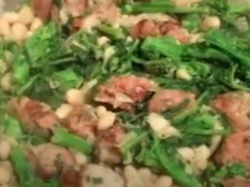 lemony broccoli rabe with white beans recipe