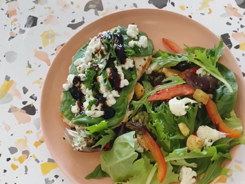 balsamic chicken goat cheese wraps recipe