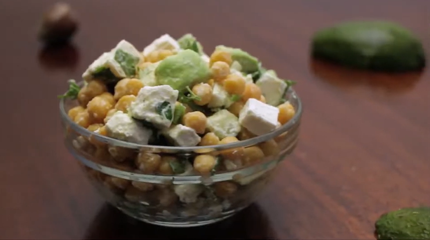 balsamic chickpea, avocado + feta salad recipe