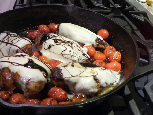 balsamic glazed caprese chicken recipe