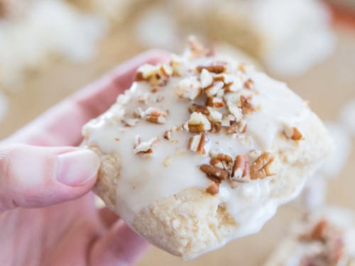 banana nut scones with maple glaze recipe