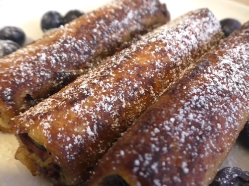 blueberry french toast roll ups recipe