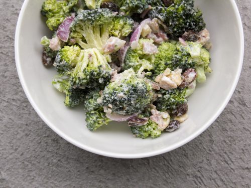 broccoli salad with horseradish dressing recipe