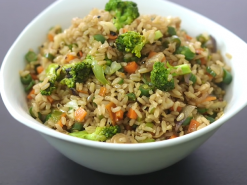 brown fried rice recipe