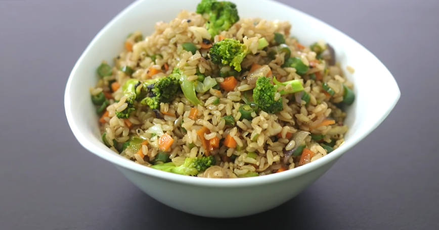 brown fried rice recipe