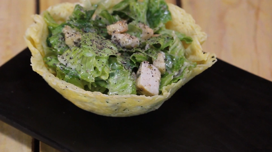 caesar salad cups recipe