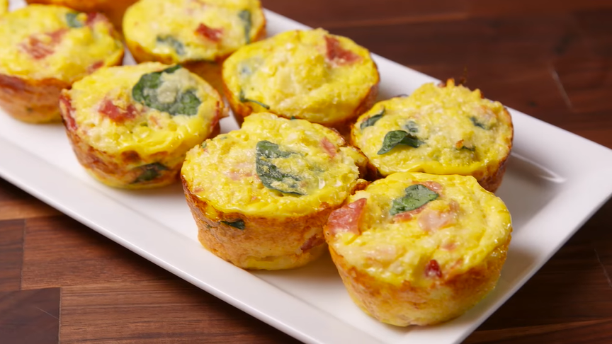 cauliflower crust egg cups recipe