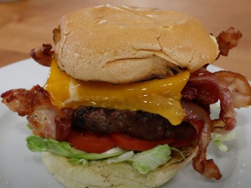 Cheddar BLT Burger with Tarragon Russian Dressing Recipe