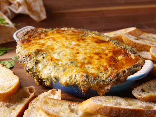 cheesy spinach and bacon dip recipe