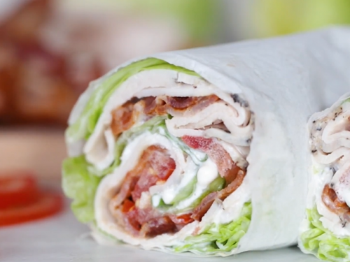 chicken club lettuce wrap sandwich recipe