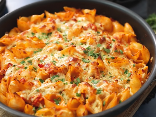 creamy tomato pasta bake recipe