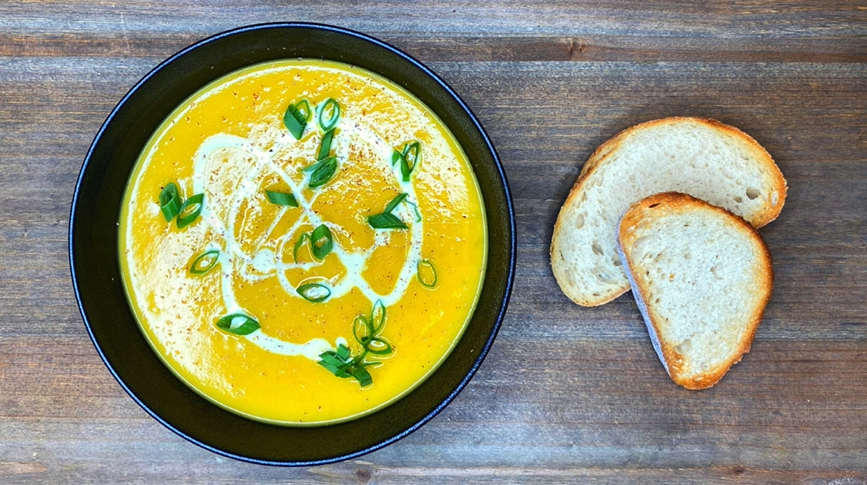 delicata creamy squash soup recipe