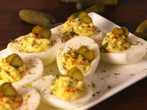 dill pickle deviled eggs recipe