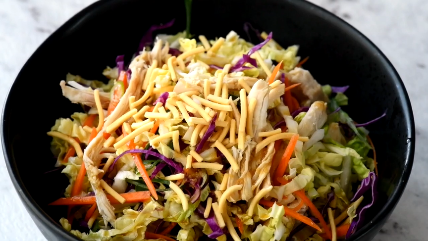 easy chinese chicken salad with chow mein noodles recipe