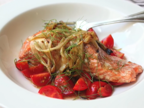 fennel-smoked salmon recipe