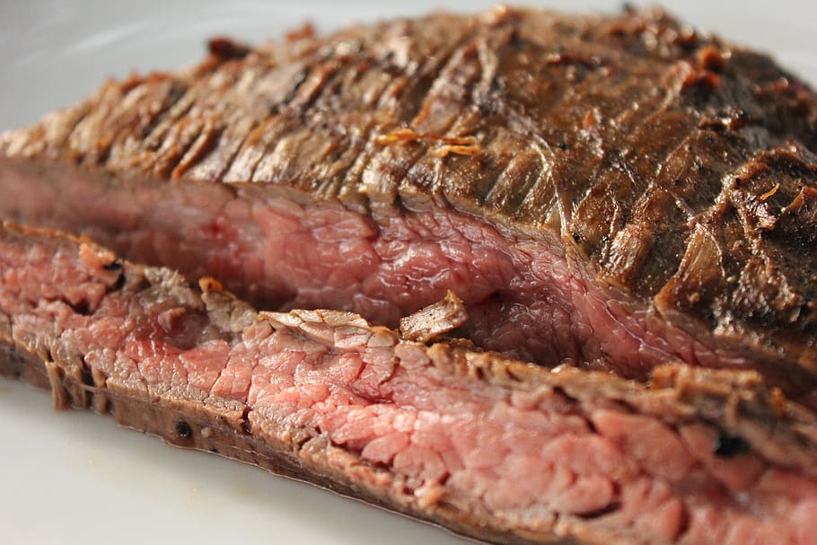 grilled flank steak with black beans recipe