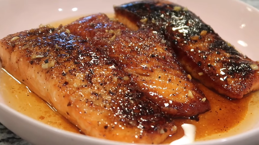 honey lemon glazed salmon recipe