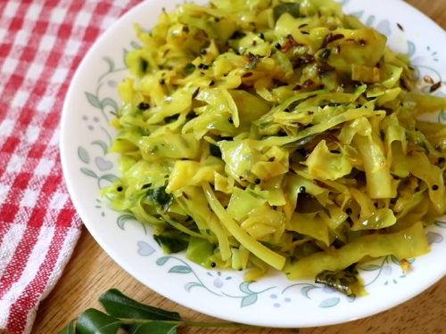 indian cabbage stir-fry recipe