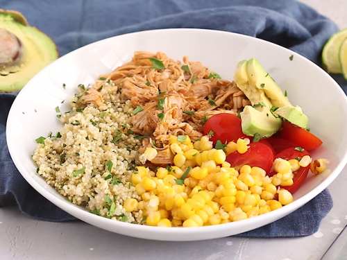 instant pot chipotle chicken bowls with cilantro lime quinoa recipe