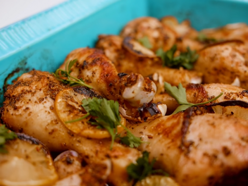 lemon and garlic chicken drumsticks recipe