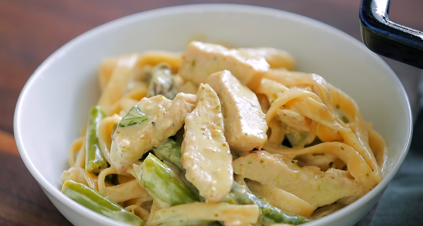 lemon asparagus chicken pasta recipe