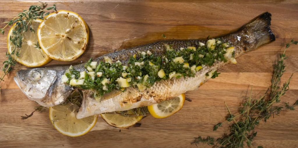 Lemon-Stuffed Grilled Branzino Recipe