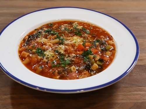 minestrone with sole recipe