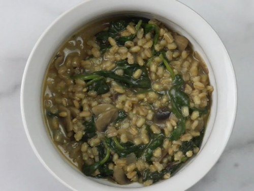 mushroom barley risotto recipe