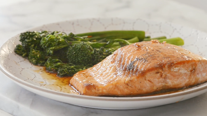 one-pan teriyaki salmon dinner recipe