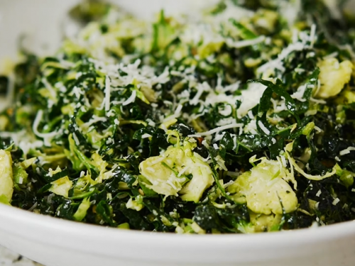 raw kale and brussels sprouts salad recipe