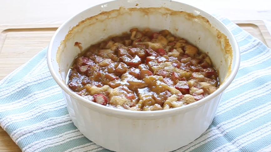 rhubarb pudding recipe