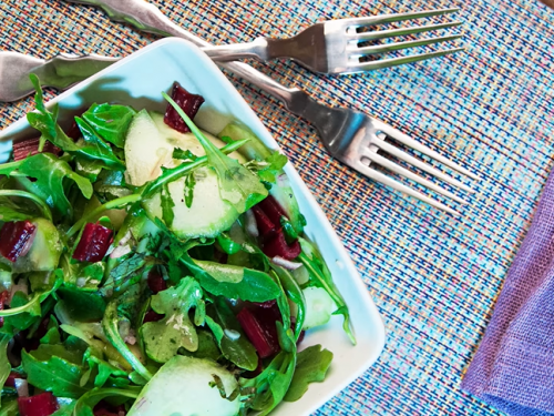 rhubarb spinach salad recipe