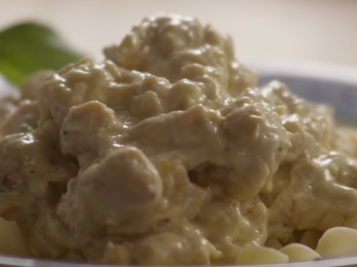 slow cooker chicken and mushroom stroganoff recipe