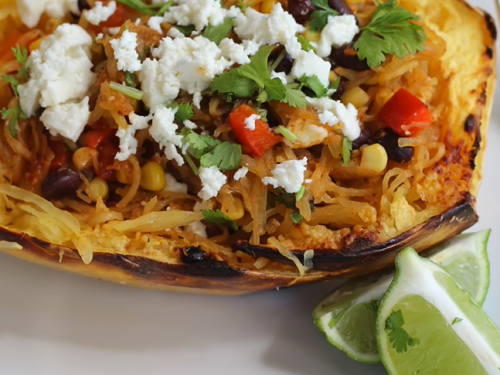 spaghetti squash burrito bowl recipe