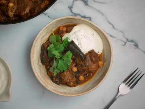 spicy lamb stew with chickpeas recipe